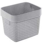 Sterilite 6-Pack Tall Weave Basket