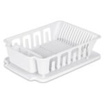 STERILITE 2-Piece Large Sink Set Dish Rack Drainer