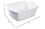 Sterilite White 12Qt Dishpan - Image 2