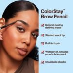 Revlon ColorStay Eyebrow Pencil with Spoolie Brush - Image 4